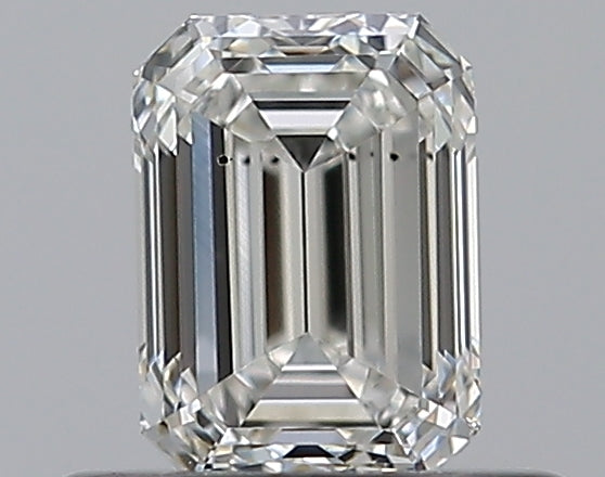 0.5 Carat Emerald Natural Diamond with  Cut Diamond in 14KT  view 1
