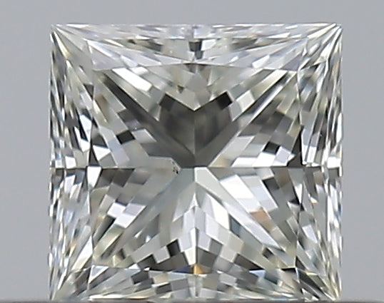 0.32 Carat Princess Natural Diamond with  Cut Diamond in 14KT  view 1
