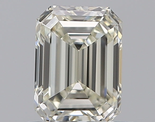 0.5 Carat Emerald Natural Diamond with  Cut Diamond in 14KT  view 1
