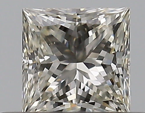 0.3 Carat Princess Natural Diamond with  Cut Diamond in 14KT  view 1
