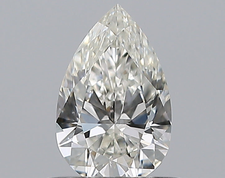 0.51 Carat Pear Natural Diamond with  Cut Diamond in 14KT  view 1
