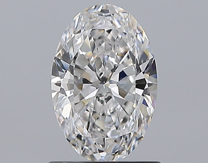 1.01 Carat Oval Natural Diamond with  Cut Diamond in 14KT  view 1
