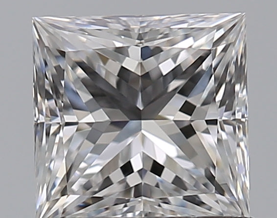 0.82 Carat Princess Natural Diamond with  Cut Diamond in 14KT  view 1
