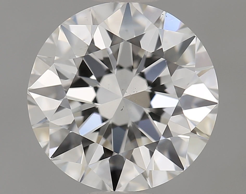 1.54 Carat Round Natural Diamond with  Cut Diamond in 14KT  view 1
