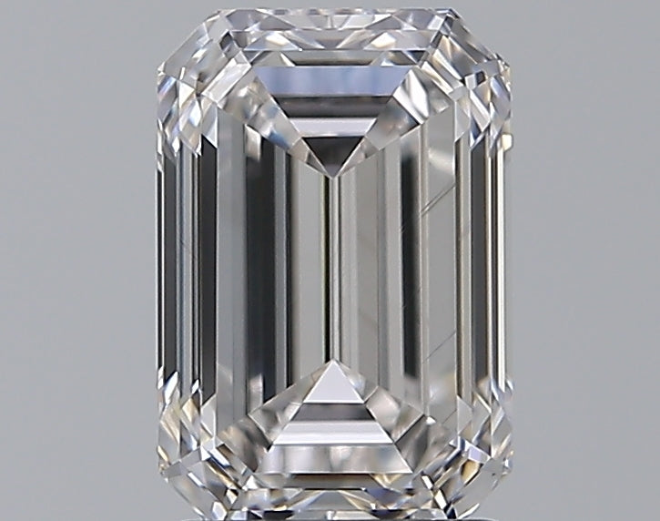 2.2 Carat Emerald Natural Diamond with  Cut Diamond in 14KT  view 1
