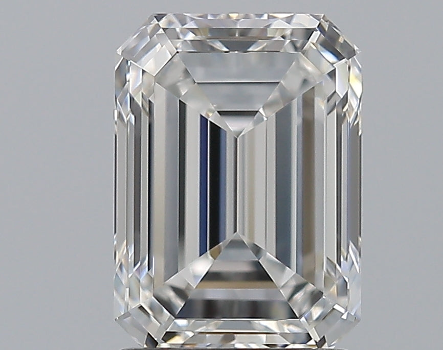 2.01 Carat Emerald Natural Diamond with  Cut Diamond in 14KT  view 1
