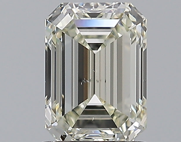 1.3 Carat Emerald Natural Diamond with  Cut Diamond in 14KT  view 1
