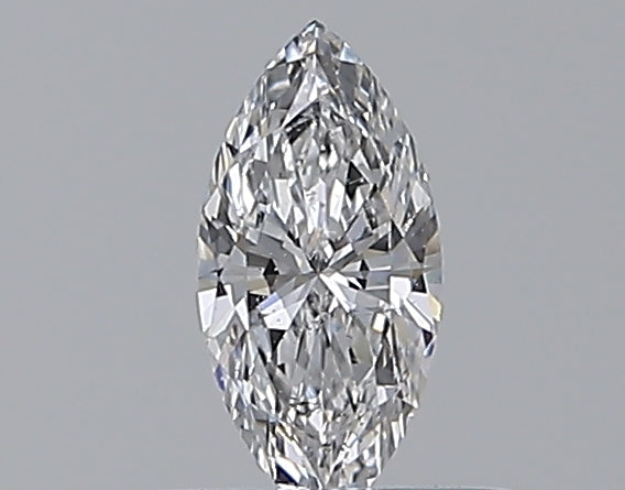 0.3 Carat Marquise Natural Diamond with  Cut Diamond in 14KT  view 1
