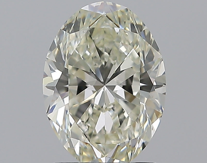 2.01 Carat Oval Natural Diamond with  Cut Diamond in 14KT  view 1
