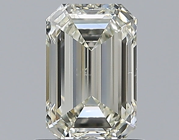 1.01 Carat Emerald Natural Diamond with  Cut Diamond in 14KT  view 1
