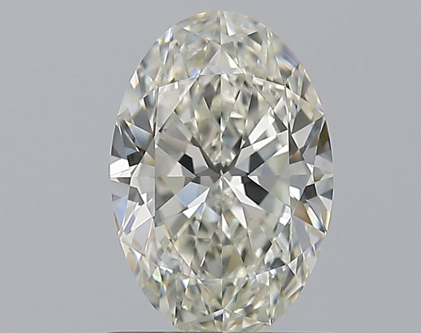 1.01 Carat Oval Natural Diamond with  Cut Diamond in 14KT  view 1
