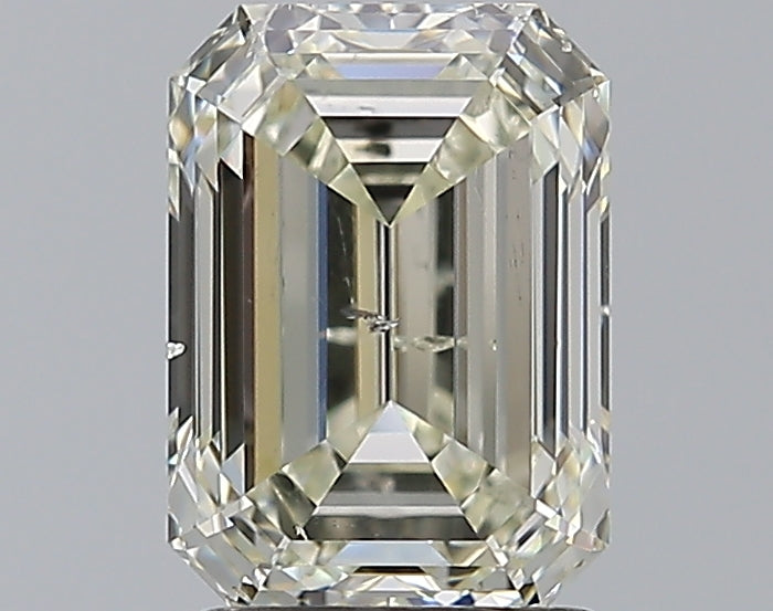 2.01 Carat Emerald Natural Diamond with  Cut Diamond in 14KT  view 1
