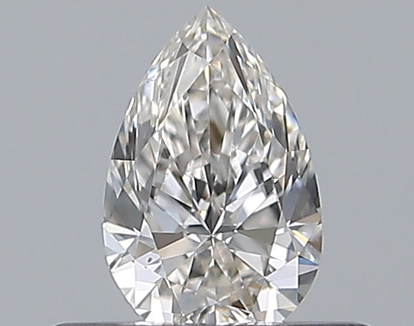 0.3 Carat Pear Natural Diamond with  Cut Diamond in 14KT  view 1
