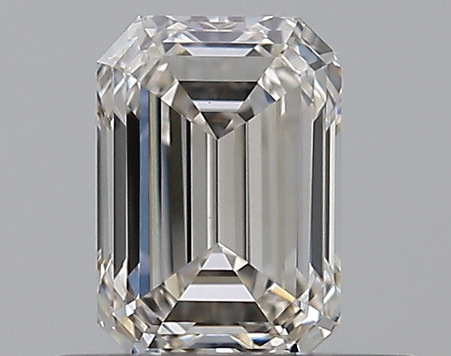 0.51 Carat Emerald Natural Diamond with  Cut Diamond in 14KT  view 1
