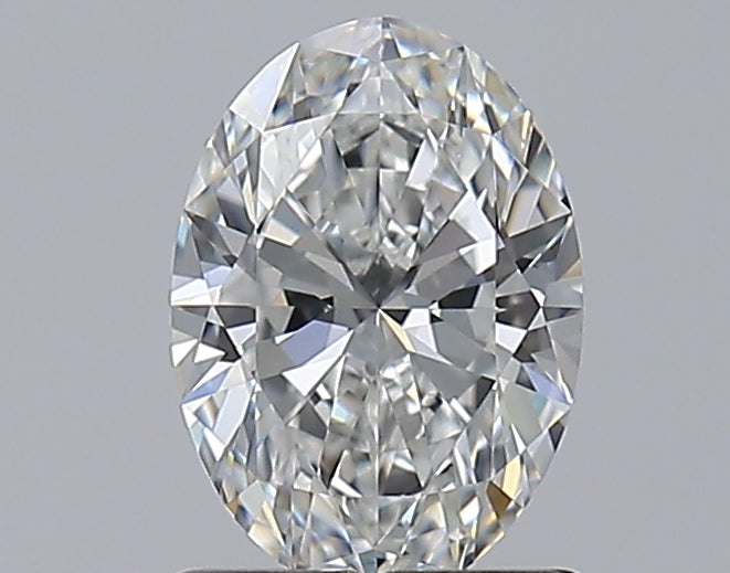 1.01 Carat Oval Natural Diamond with  Cut Diamond in 14KT  view 1
