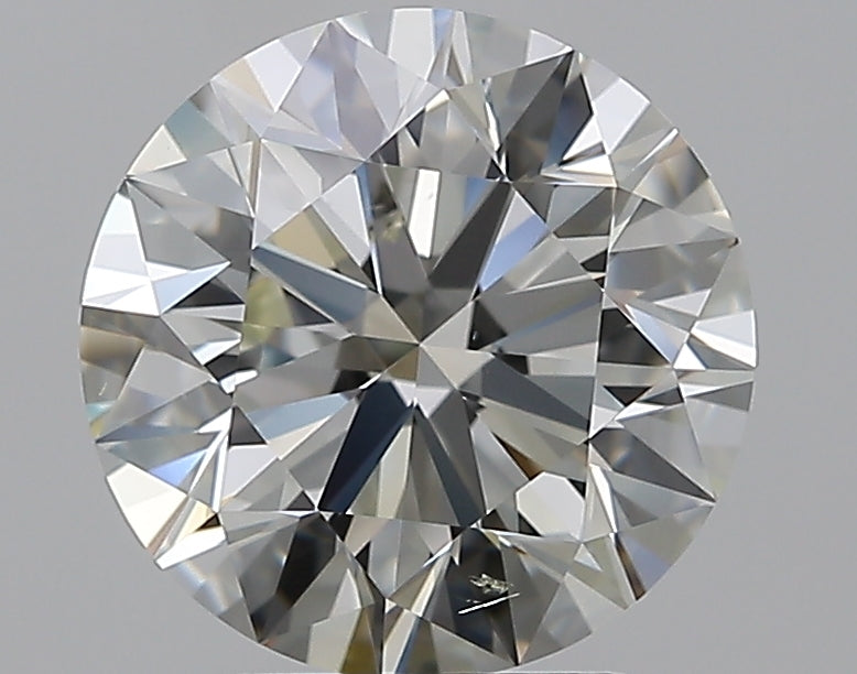 3.01 Carat Round Natural Diamond with  Cut Diamond in 14KT  view 1
