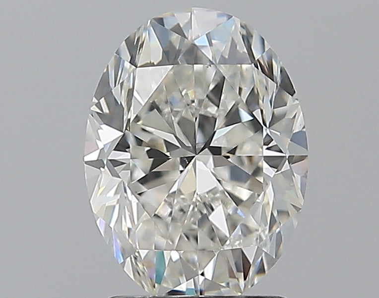 2.0 Carat Oval Natural Diamond with  Cut Diamond in 14KT  view 1
