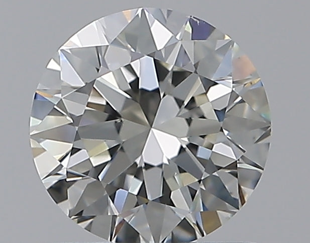0.9 Carat Round Natural Diamond with  Cut Diamond in 14KT  view 1
