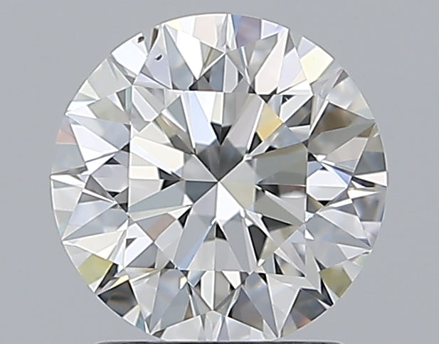 1.51 Carat Round Natural Diamond with  Cut Diamond in 14KT  view 1
