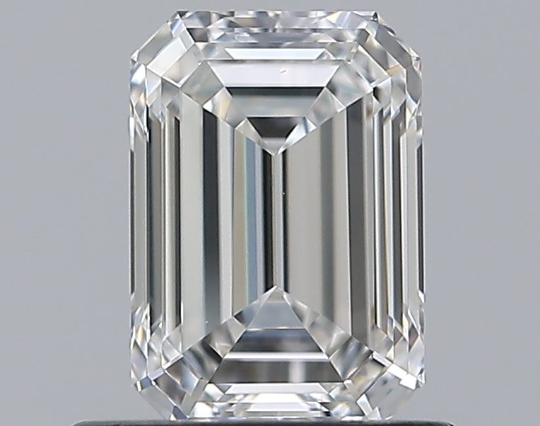 0.8 Carat Emerald Natural Diamond with  Cut Diamond in 14KT  view 1
