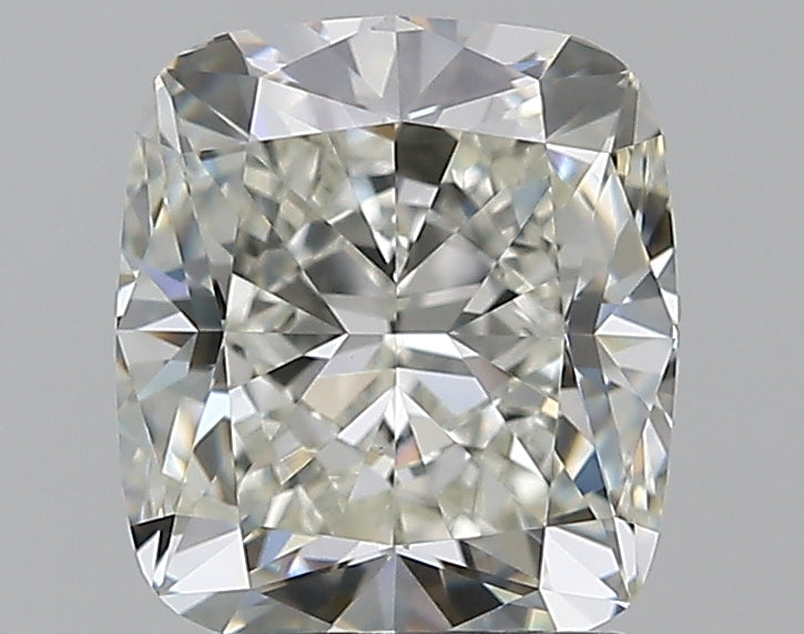 2.0 Carat Cushion Natural Diamond with  Cut Diamond in 14KT  view 1
