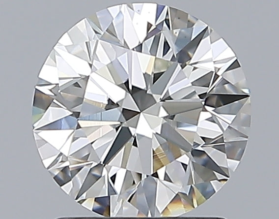 1.29 Carat Round Natural Diamond with  Cut Diamond in 14KT  view 1
