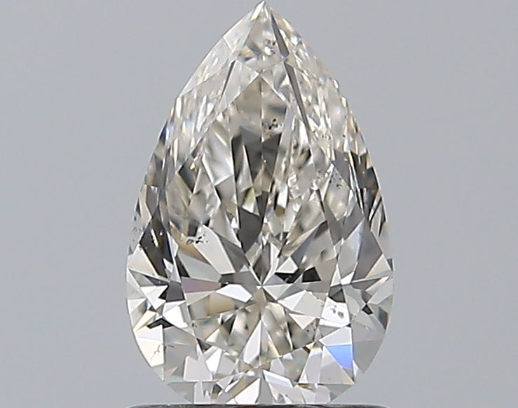 1.02 Carat Pear Natural Diamond with  Cut Diamond in 14KT  view 1
