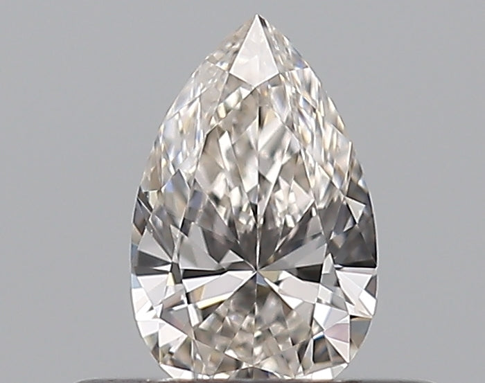 0.3 Carat Pear Natural Diamond with  Cut Diamond in 14KT  view 1
