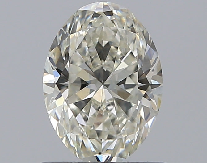 0.9 Carat Oval Natural Diamond with  Cut Diamond in 14KT  view 1
