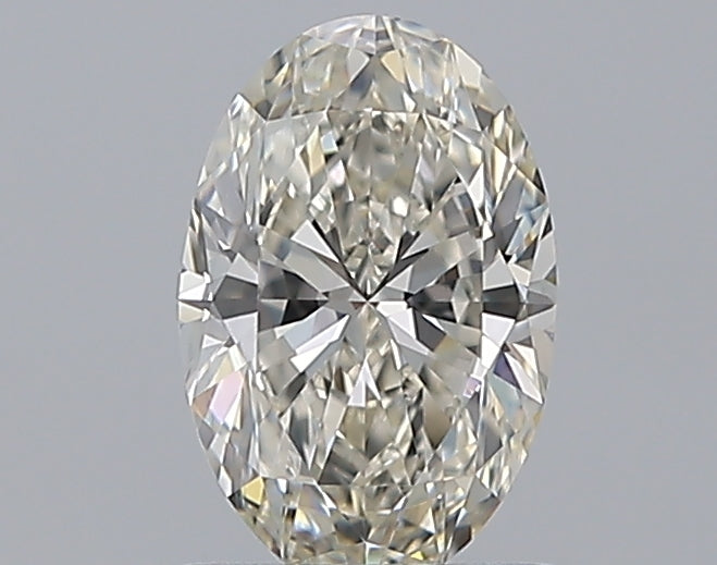0.96 Carat Oval Natural Diamond with  Cut Diamond in 14KT  view 1
