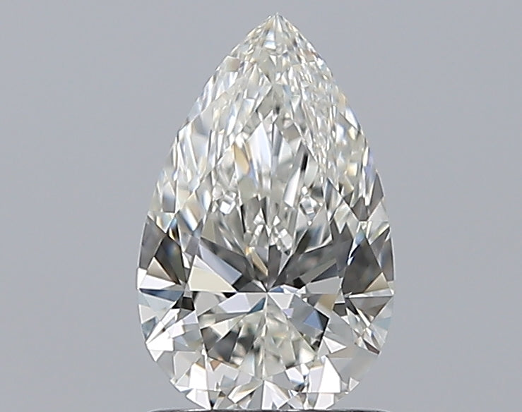 1.0 Carat Pear Natural Diamond with  Cut Diamond in 14KT  view 1

