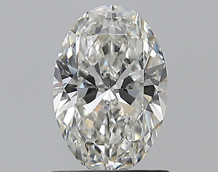 1.0 Carat Oval Natural Diamond with  Cut Diamond in 14KT  view 1
