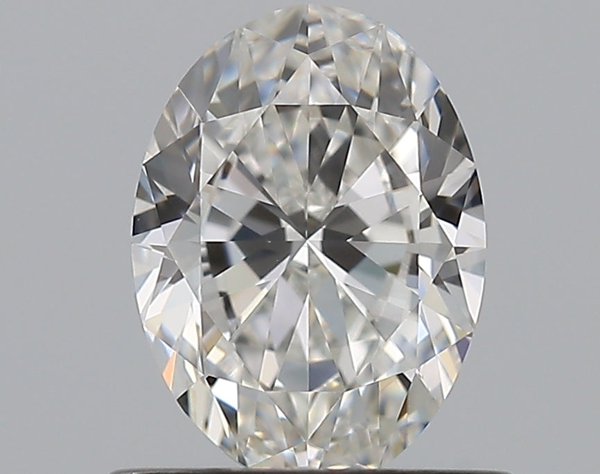 0.71 Carat Oval Natural Diamond with  Cut Diamond in 14KT  view 1

