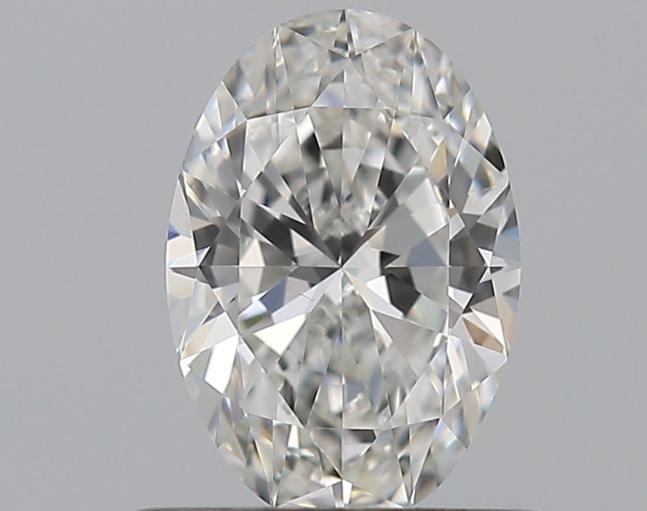 0.7 Carat Oval Natural Diamond with  Cut Diamond in 14KT  view 1
