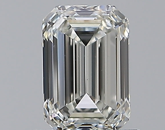 0.8 Carat Emerald Natural Diamond with  Cut Diamond in 14KT  view 1
