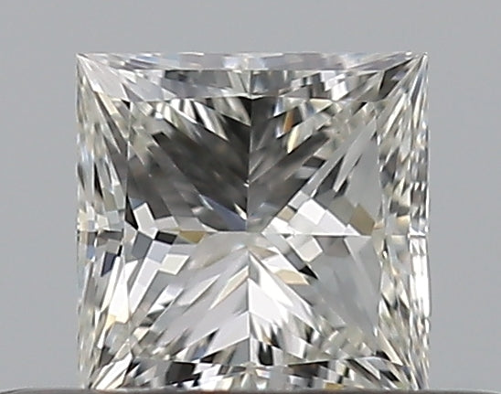 0.33 Carat Princess Natural Diamond with  Cut Diamond in 14KT  view 1

