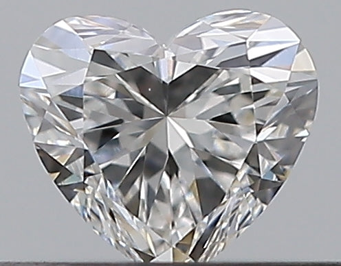 0.31 Carat Heart Natural Diamond with  Cut Diamond in 14KT  view 1
