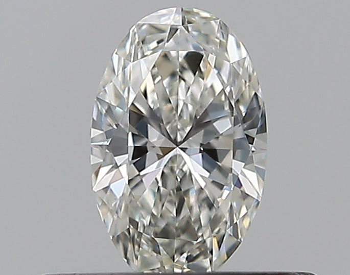 0.3 Carat Oval Natural Diamond with  Cut Diamond in 14KT  view 1
