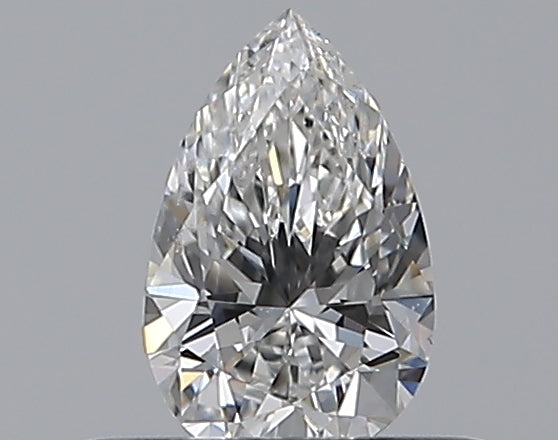 0.3 Carat Pear Natural Diamond with  Cut Diamond in 14KT  view 1
