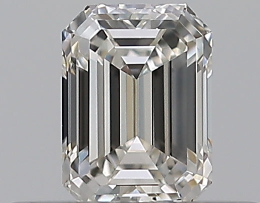 0.3 Carat Emerald Natural Diamond with  Cut Diamond in 14KT  view 1

