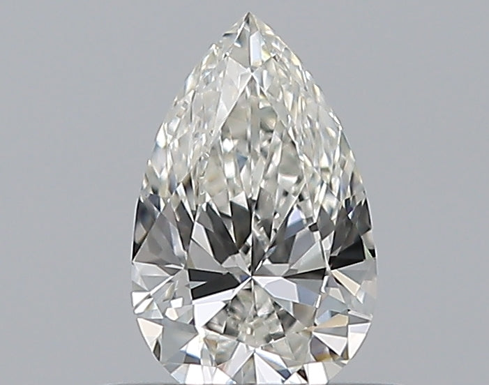 0.37 Carat Pear Natural Diamond with  Cut Diamond in 14KT  view 1
