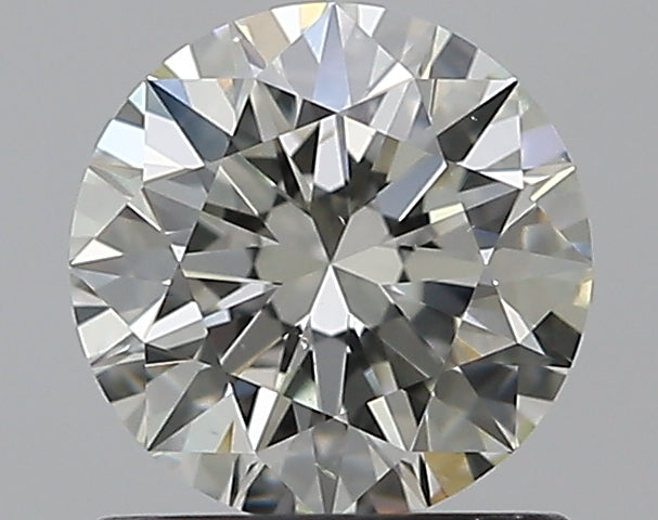 1.01 Carat Round Natural Diamond with  Cut Diamond in 14KT  view 1
