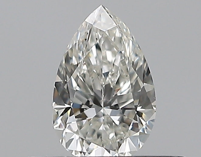 0.3 Carat Pear Natural Diamond with  Cut Diamond in 14KT  view 1
