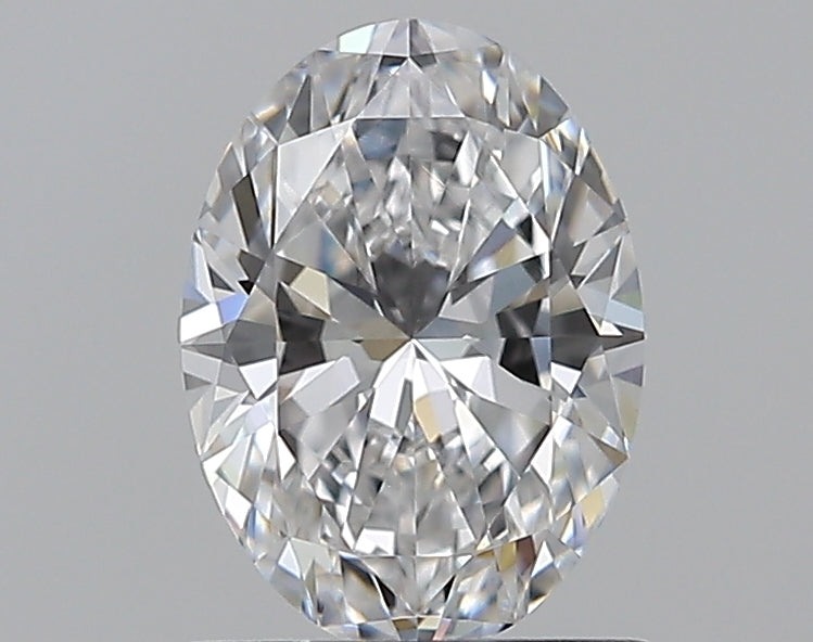 1.01 Carat Oval Natural Diamond with  Cut Diamond in 14KT  view 1
