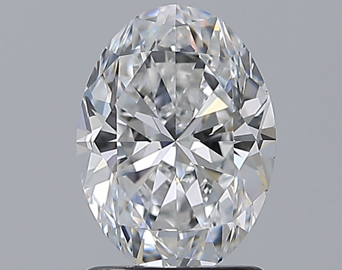 1.51 Carat Oval Natural Diamond with  Cut Diamond in 14KT  view 1
