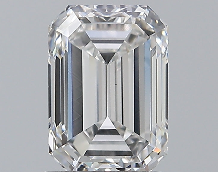 1.51 Carat Emerald Natural Diamond with  Cut Diamond in 14KT  view 1
