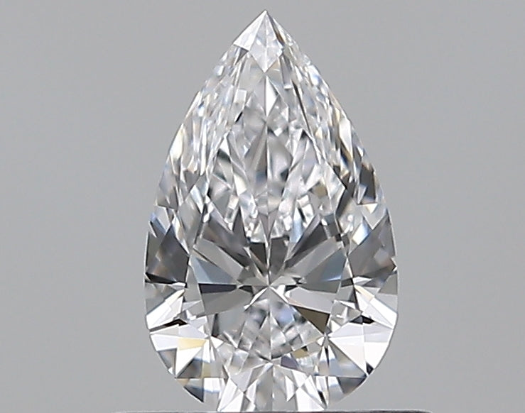 0.53 Carat Pear Natural Diamond with  Cut Diamond in 14KT  view 1
