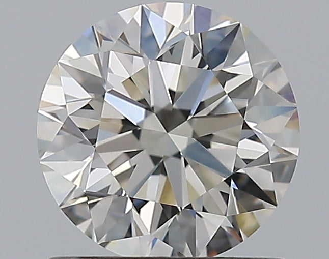 1.01 Carat Round Natural Diamond with  Cut Diamond in 14KT  view 1
