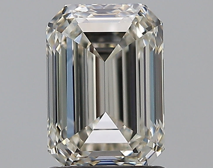 1.5 Carat Emerald Natural Diamond with  Cut Diamond in 14KT  view 1
