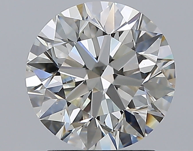 2.0 Carat Round Natural Diamond with  Cut Diamond in 14KT  view 1

